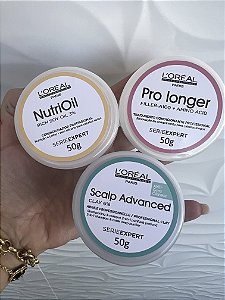 CRONOGRAMA LOREAL NUTRIOIL/ SCALP/ PROLONGER 50G CADA