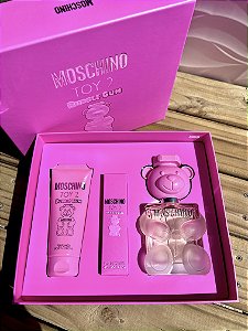 KIT MOSCHINO TOY 2 BUBBLE - ORIGINAL PERFUME + PERFUME BOLSA + HIDRATANTE