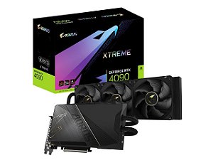 Placa De Vídeo NVIDIA Gigabyte RTX 4090 Aorus Xtreme Liquid