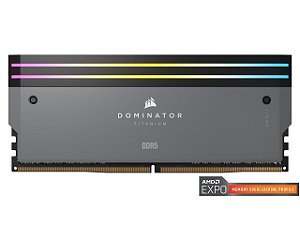 Memória RAM Corsair Dominator Titanium DDR5 64GB 2x32GB 6000MHz CL30 AMD Expo
