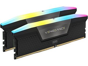 Memória RAM Corsair Vengeance RGB DDR5 96GB 2x48GB 6000MHz CL30