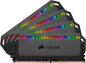Memória RAM Corsair Dominator Platinum RGB DDR4 4x16GB 3200Mhz