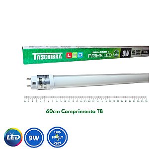 Lâmpada Tuboled T8 Taschibra 9w 4000k 60cm Bivolt