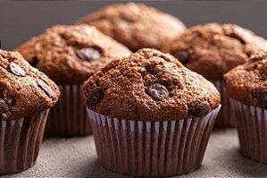 Muffin de Chocolate c/ Gotas de Chocolate (6 unid.)