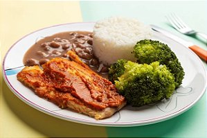 Marmitinha de peixe assado com brócolis 250g