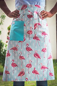 Avental de Cintura Flamingos
