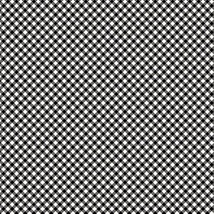 Tricoline Estampado Micro Xadrez Preto, 100% Algodão, Unid. 50cm x 1,50mt