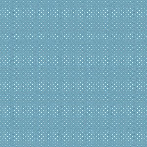 Tecido Tricoline Poá Azul Campestre, 100% Alg, 50cm x 1,50mt