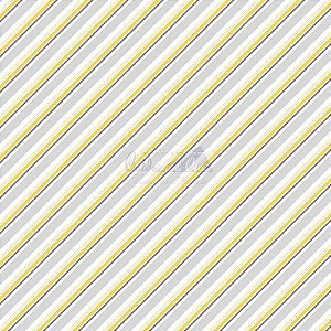 Tricoline Listrado Diagonal Bianca - Cor-07 (Amarelo) , 100% Algodão, Unid. 50cm x 1,50mt