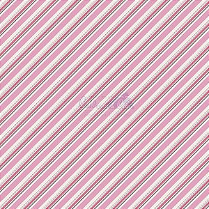 Tricoline Listrado Diagonal Bianca - Cor-04 (Cinza com Rosa) , 100% Algodão, Unid. 50cm x 1,50mt