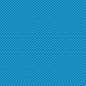 Tricoline Poá Peri Branco F. Azul 100%Alg, 50cm x 1,50mt