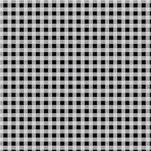 Tecido Tricoline Xadrez Peri Preto, 100%Alg, 50cm x 1,50mt