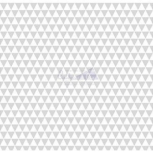 Tricoline Estampado Triângulos Ternura - Cor-02 (Cinza), 100% Algodão, Unid. 50cm x 1,50mt