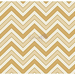 Tricoline Estampado Natal Chevron (Bege), 100% Algodão, Unid. 50cm x 1,50mt