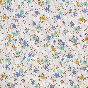 Cotton Linen Floral, 80% Algodão 20% Linho, 50cm x 1,52mt