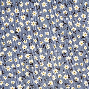Cotton Linen Floral, 80% Algodão 20% Linho, 50cm x 1,52mt