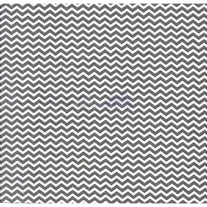 Tricoline Estampado Mini Chevron - Cor-01 (Cinza), 100% Algodão, Unid. 50cm x 1,50mt