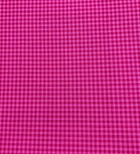 Tecido Tricoline Xadrez Pink, 100% Algodão, 50cm x 1,50mt