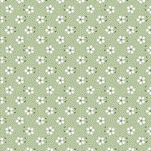 Tricoline Mini Primavera Menta, 100% Algodão, 50cm x 1,50mt