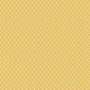Tricoline Mini Vitral Amarelo, 100% Algodão, 50cm x 1,50mt