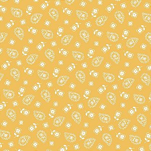 Tricoline Mini Cashmere Amarelo, 100% Algodão, 50cm x 1,50mt