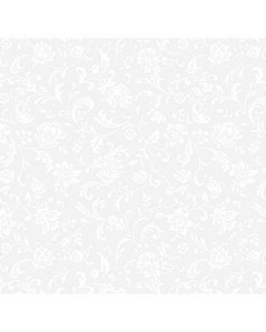 Tricoline Estampado Isis (Branco), 100% Algodão, Unid. 50cm x 1,50mt