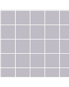 Tricoline Estampado Grid (Cinza c/ Branco), 100% Algodão, Unid. 50cm x 1,50mt