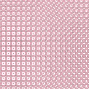 Tricoline Cerca de Flores Rosa Cute, 100%Algod, 50cm x 1,50m