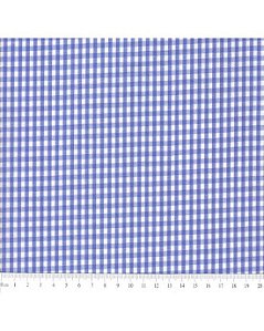 Tricoline Xadrez Pequeno Fio Tinto (Azul Royal) 100% Alg. 50cm x 1,50mt