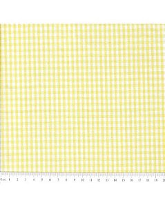 Tricoline Xadrez Pequeno Fio Tinto (Amarelo) 100% Alg. 50cm x 1,50mt