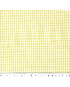 Tricoline Mini Xadrez Amarelo e Branco