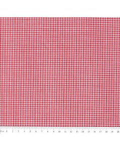 Tricoline Xadrez 1XM (Vermelho) 100% Algodão 50cm x 1,50mt