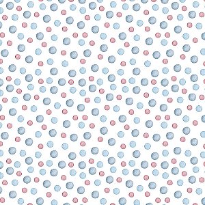 Tricoline Galinhas Folk 5, 100% Algodão, 50cm x 1,50mt