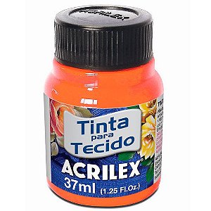 Tinta Fluorescente Amarelo Ouro Para Tecido - 37ml - Acrilex