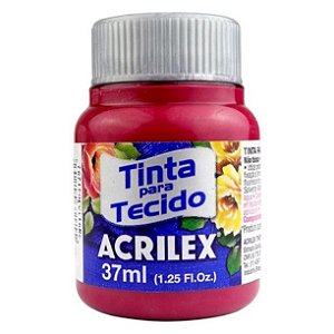 Tinta Para Tecido Acrilex Fosca 37ml - Vermelho Carmim