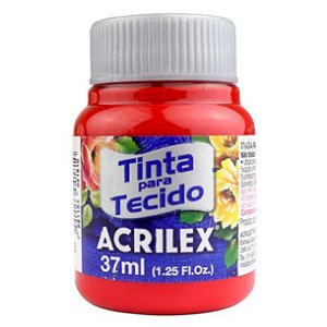 Tinta Para Tecido Acrilex Fosca 37ml - Vermelho Tomate