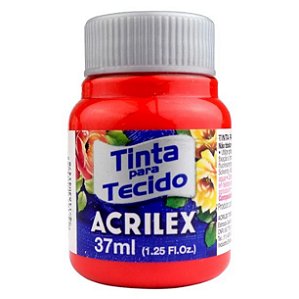 Tinta Para Tecido Acrilex Fosca 37ml - Vermelho Vivo