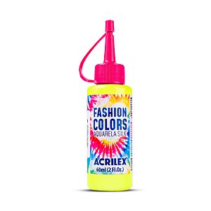 Tinta Acrilex Fashion Colors Aquarela Silk 60ml - Amarelo