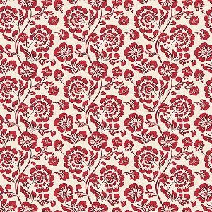 Tricoline Floral Country French 19, 100% Algod, 50cm x 1,50m