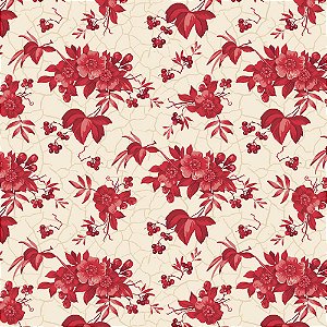 Tricoline Floral Country French 15, 100% Algod, 50cm x 1,50m