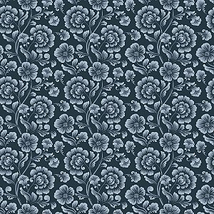 Tricoline Floral Country French 06, 100% Algod, 50cm x 1,50m