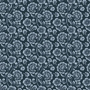 Tricoline Floral Country French 06, 100% Algod, 50cm x 1,50m
