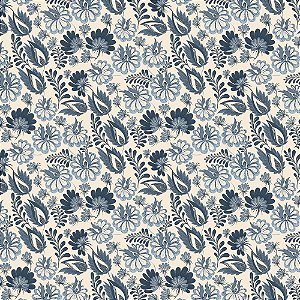 Tricoline Floral Country French 04, 100% Algod, 50cm x 1,50m