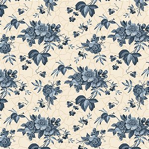 Tricoline Floral Country French 01, 100% Algod, 50cm x 1,50m