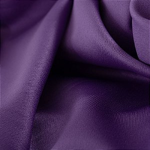 Tecido Crepe Amanda (Roxo) 100% Poliéster 50cm x 1,50mt