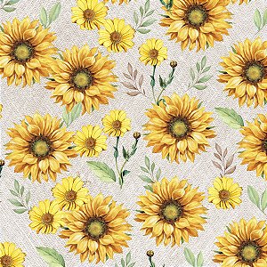 Tricoline Digital Floral Peri, 100% Algodão, 50cm x 1,50mt