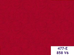 Tricoline Neutro Caracol Vermelho, 100% Algod, 50cm x 1,50mt