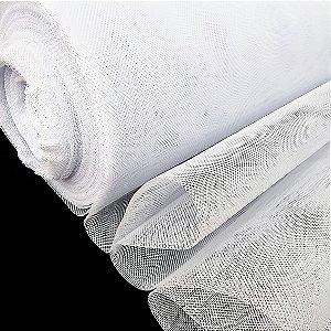 Tecido Tule Armado Branco p/ confecção, 1mt x 3mt