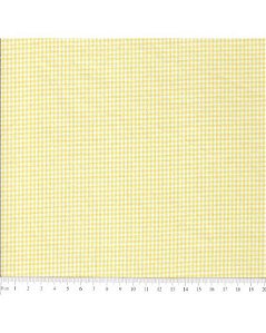 Tricoline Mini Xadrez Fio Tinto (Amarelo) 100% Alg. 50cm x 1,50mt