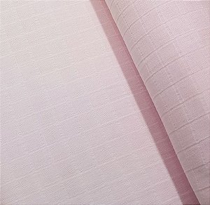 Tecido Fralda Mini Quadriculado Rosa BB 100% Alg 50cm X 75cm